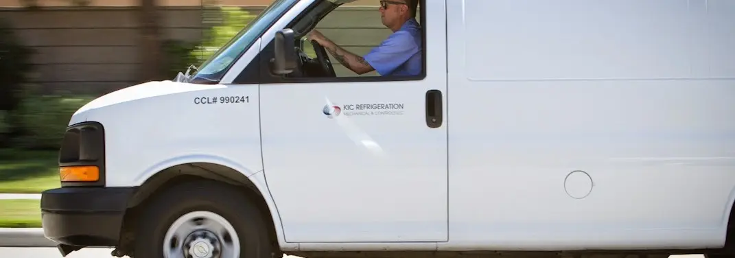 KIC Refrigeration service vehicle serving Schuylkill area